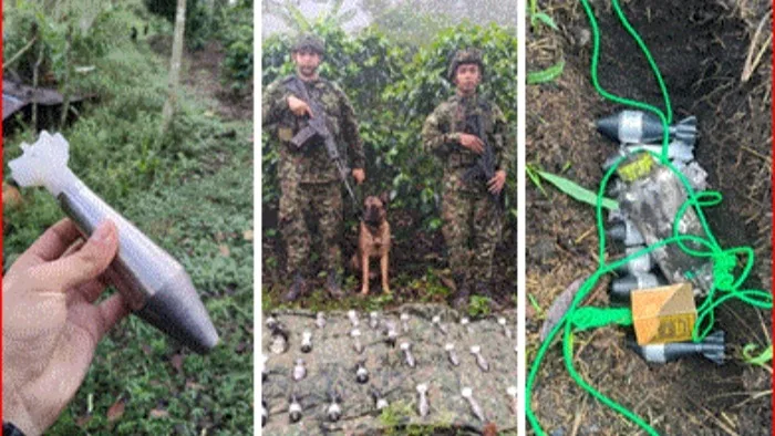 Ejército destruyó 35 explosivos de la Jaime Martínez para ataques con drones en Cajibío
