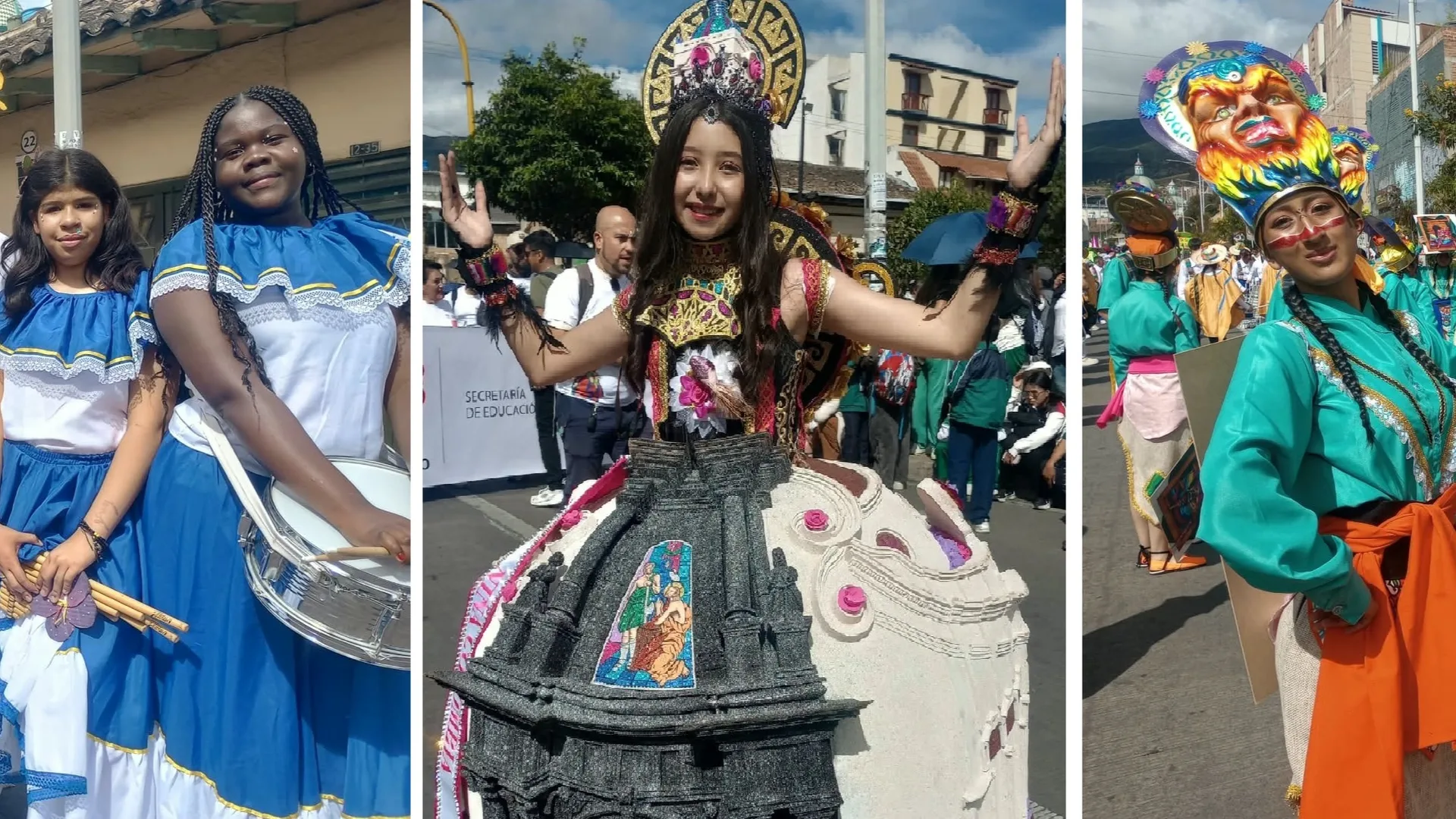 Con arte, la juventud de Pasto goza el 'Carnaval de la Alegría Estudiantil'